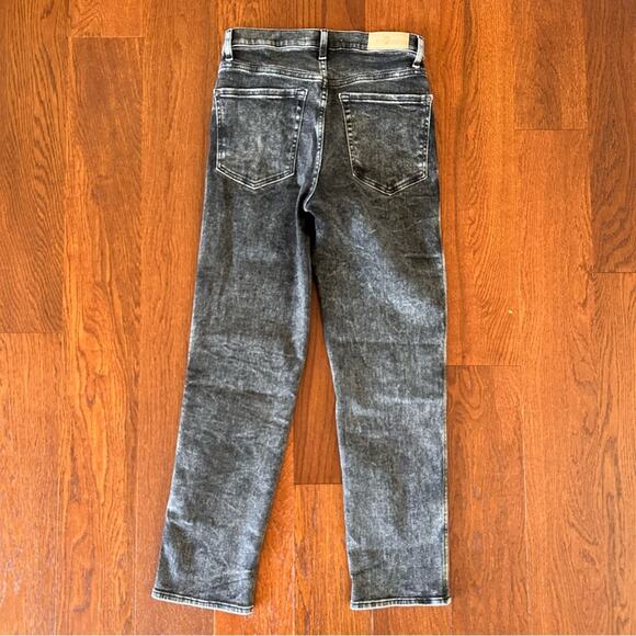 Seven for all Mankind Luxe Vintage High Waist Cropped Straight Felix Black w27 - Picture 11 of 11